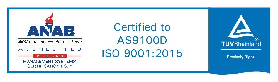 AS9100 and ISO certs